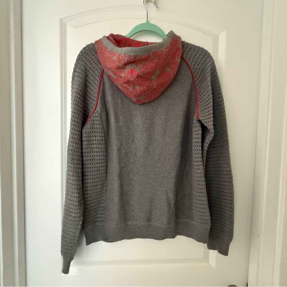 Title Nine Gray and Pink Women's Hoodie - Picture 5 of 5